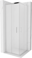 Mexen Rio cabină de duș pătrată 70 x 70 cm, Înghețat, Crom - 860-070-070-01-30