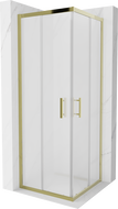 Mexen Rio cabină de duș pătrată 70 x 70 cm, mat, auriu - 860-070-070-50-30