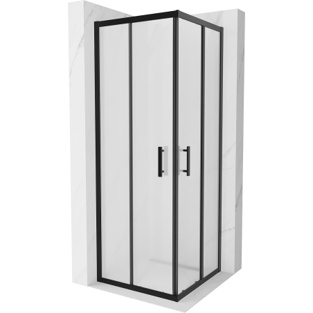Mexen Rio cabina de duș pătrată 70 x 70 cm, satinat, negru - 860-070-070-70-30