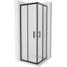 Mexen Rio cabina de duș pătrată 70 x 70 cm, satinat, negru - 860-070-070-70-30