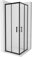 Mexen Rio cabina de duș pătrată 70 x 70 cm, satinat, negru - 860-070-070-70-30