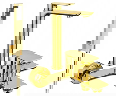 Mexen Alfa R02 set de baie, auriu - 745713R02-50