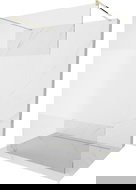 Mexen Kioto perete de duș liber 140 x 200 cm, transparent/mat 8 mm, auriu - 800-140-002-50-35