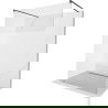 Mexen Kioto szabadonálló zuhanyfal 140 x 200 cm, Átlátszó/Savmart 8 mm, Fekete - 800-140-002-70-35