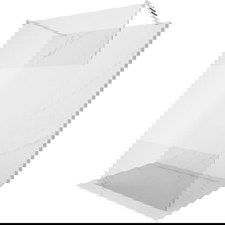 Mexen Kioto perete de duș de sine stătător 140 x 200 cm, transparent/Înghețat 8 mm, Crom - 800-140-002-01-35