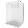 Mexen Kioto panel de duș independent 140 x 200 cm, transparent/mat 8 mm, crom - 800-140-002-01-35