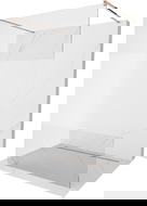 Mexen Kioto szabadon álló zuhanyfal 140 x 200 cm, átlátszó/derített 8 mm, rózsaszín arany - 800-140-002-60-35