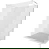 Mexen Kioto szabadonálló zuhanyfal 130 x 200 cm, Átlátszó 8 mm, Króm - 800-130-002-01-00
