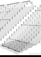 Mexen Kioto szabadon álló zuhanyfal 120 x 200 cm, fekete minta 8 mm, arany - 800-120-002-50-78