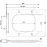 Mexen Madox deska coborâtoare lent slim, duroplast, negru mat - 39154085