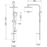 Mexen Q40 coloană de duș, Aurie - 798404095-50