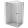 Mexen Lunar Duo cabină de duș cu uși batante 120 x 110 cm, transparent, gun metal - 834-120L-110P-95-00
