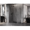 Mexen Lunar Duo cabină de duș cu uși batante 120 x 110 cm, transparent, gun metal - 834-120L-110P-95-00