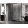 Mexen Lunar Duo cabină de duș cu uși batante 120 x 110 cm, transparent, gun metal - 834-120L-110P-95-00
