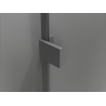 Mexen Lunar Duo nyíló zuhanykabin balos 120 x 110 cm, átlátszó, gun metal - 834-120L-110P-95-00