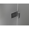 Mexen Lunar Duo cabină de duș cu uși batante 120 x 110 cm, transparent, gun metal - 834-120L-110P-95-00