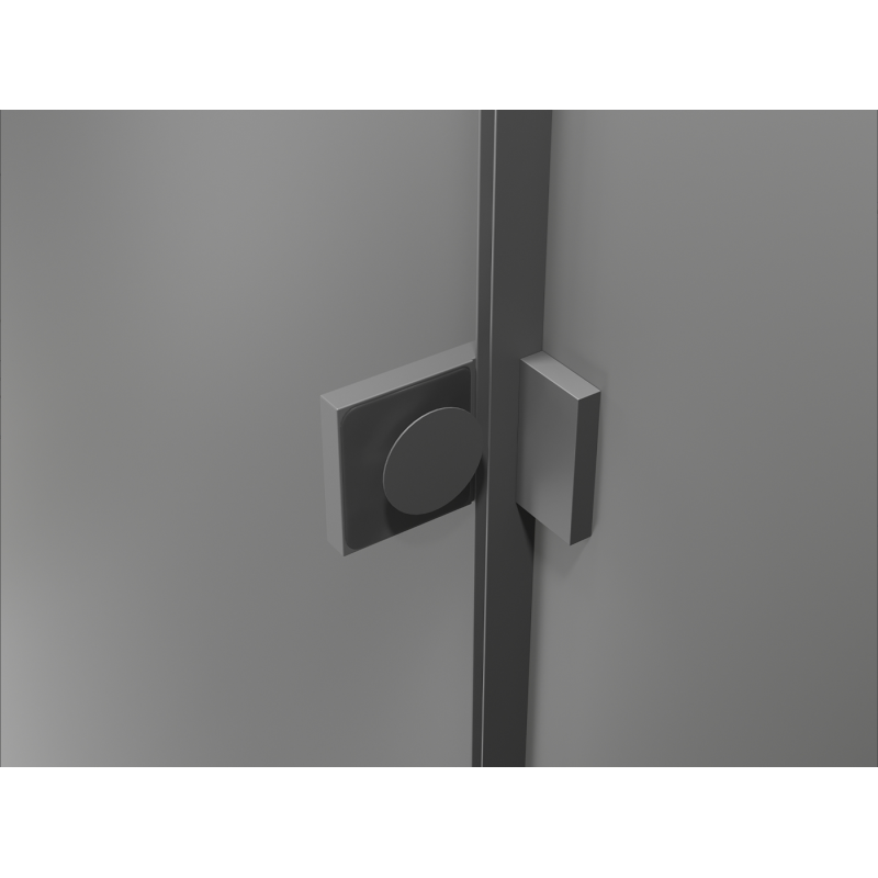 Mexen Lunar Duo nyíló zuhanykabin balos 120 x 110 cm, átlátszó, gun metal - 834-120L-110P-95-00