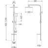 Mexen Q45 coloană de duș, Aurie - 798454595-50