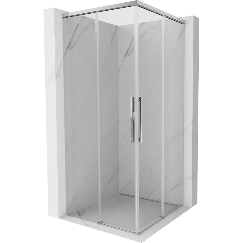 Mexen Rox Cabină de duș culisantă Duo 110 x 110 cm, transparentă, crom - 8C2D-110-110-01-00