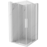 Mexen Rox Duo cabină de duș glisantă 120 x 120 cm, transparentă, albă - 8C2D-120-120-20-00