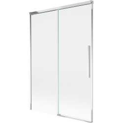 Mexen Rox paravan cadă, glisant cu 2 aripi, 120 x 150 cm, transparent, crom - 8C9-120-001-01-00