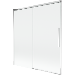 Mexen Rox 2-részes, tolófürdőszobai paraván 150 x 150 cm, átlátszó, króm - 8C9-150-001-01-00