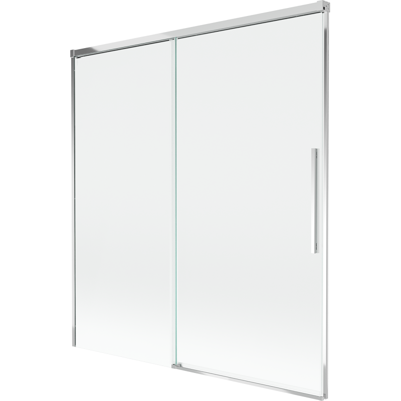 Mexen Rox 2-részes, tolófürdőszobai paraván 150 x 150 cm, átlátszó, króm - 8C9-150-001-01-00