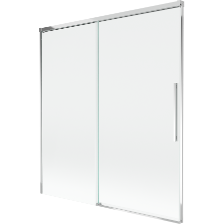 Mexen Rox 2-részes, tolófürdőszobai paraván 150 x 150 cm, átlátszó, króm - 8C9-150-001-01-00