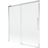 Mexen Rox 2-részes, tolófürdőszobai paraván 150 x 150 cm, átlátszó, króm - 8C9-150-001-01-00