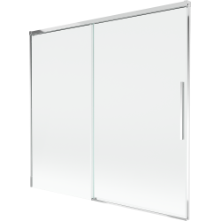 Mexen Rox paravan cadă cu 2 aripi glisante 170 x 150 cm, transparent, crom - 8C9-170-001-01-00