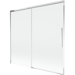 Mexen Rox paravan cadă de baie cu 2 uși glisante 170 x 150 cm, transparent, crom - 8C9-170-001-01-00