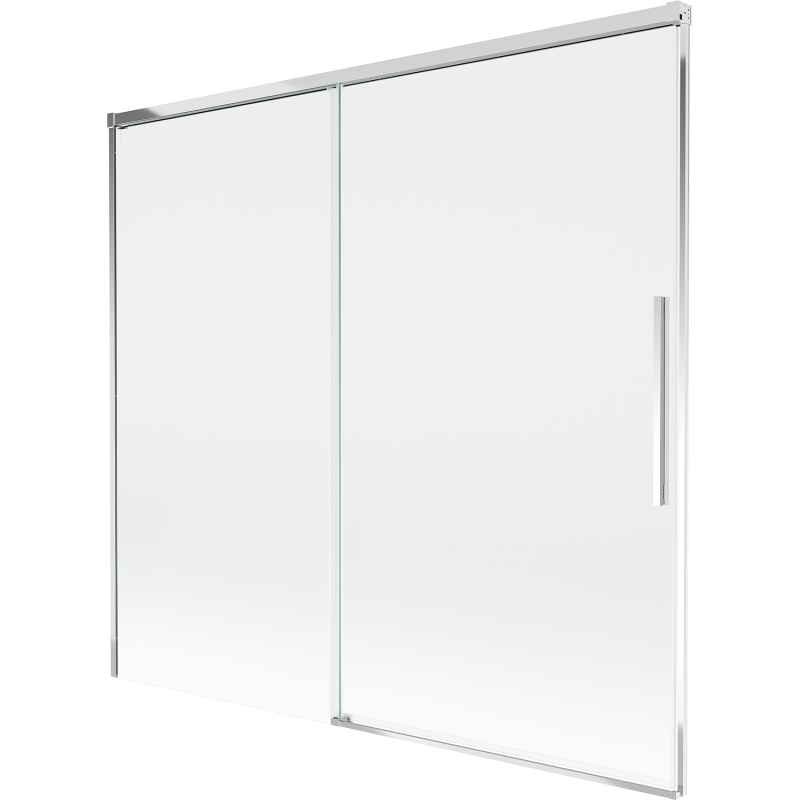 Mexen Rox kétszárnyú, toló kádkabin 170 x 150 cm, átlátszó, króm - 8C9-170-001-01-00