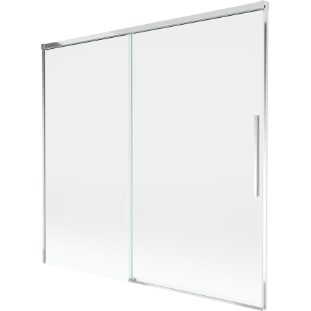 Mexen Rox kétszárnyú, toló kádfal 170 x 150 cm, átlátszó, króm - 8C9-170-001-01-00