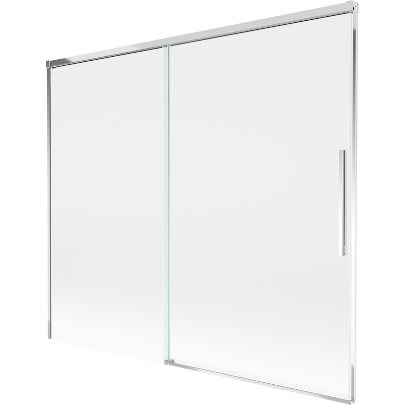 Mexen Rox 2-szárnyú toló zuhanyfal 180 x 150 cm, átlátszó, króm - 8C9-180-001-01-00