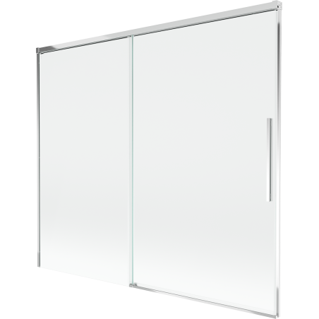 Mexen Rox kétszárnyú, toló kádparaván 180 x 150 cm, átlátszó, króm - 8C9-180-001-01-00