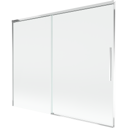 Mexen Rox paravan de cadă cu 2 uși glisante 190 x 150 cm, transparent, crom - 8C9-190-001-01-00