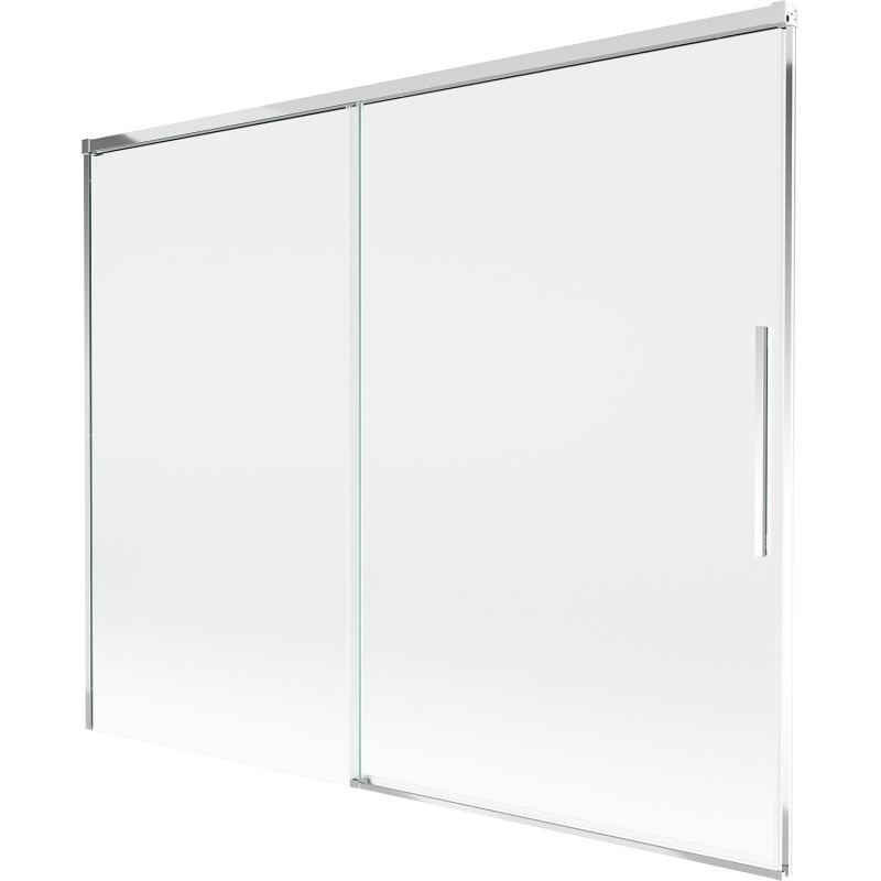 Mexen Rox paravan de cadă cu 2 aripi culisante 190 x 150 cm, transparent, crom - 8C9-190-001-01-00