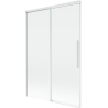 Mexen Rox kétszárnyú toló fürdőszobai paraván 120 x 150 cm, átlátszó, fehér - 8C9-120-001-20-00