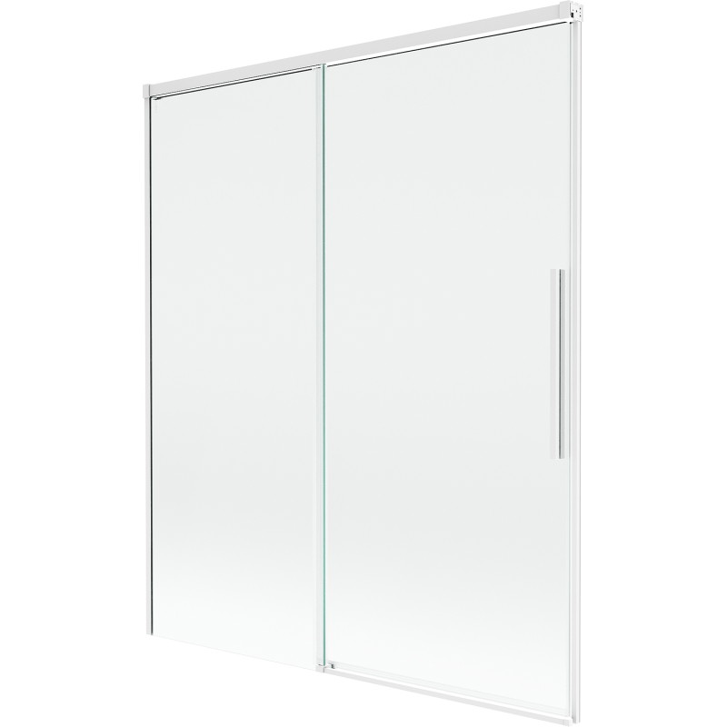 Mexen Rox paravan de cadă cu 2 aripi glisante 140 x 150 cm, transparent, alb - 8C9-140-001-20-00