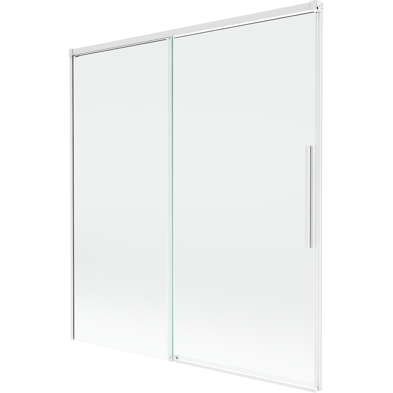 Mexen Rox kádparaván, 2-szárnyú tolóajtó, 150 x 150 cm, átlátszó, fehér - 8C9-150-001-20-00