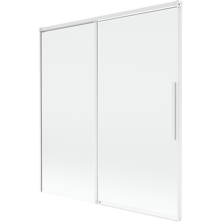 Mexen Rox kádparaván, 2-szárnyú tolóajtó, 150 x 150 cm, átlátszó, fehér - 8C9-150-001-20-00