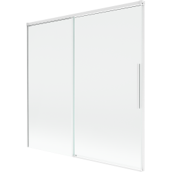 Mexen Rox 2-szárnyú, toló zuhanyfal 160 x 150 cm, átlátszó, fehér - 8C9-160-001-20-00