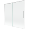 Mexen Rox 2-szárnyú, toló zuhanyfal 160 x 150 cm, átlátszó, fehér - 8C9-160-001-20-00