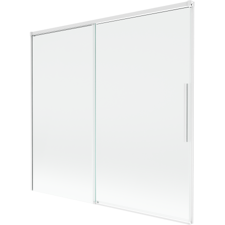 Mexen Rox paravan de cadă pliabil cu 2 aripi, glisant, 170 x 150 cm, transparent, alb - 8C9-170-001-20-00