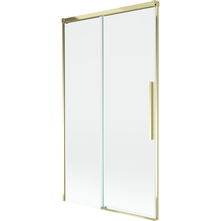 Mexen Rox kádparaván 2 szárnyú toló 100 x 150 cm, átlátszó, arany - 8C9-100-001-50-00