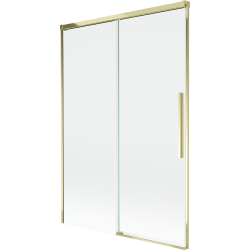 Mexen Rox 2-szárnyú toló zuhanyfal 120 x 150 cm, átlátszó, arany - 8C9-120-001-50-00