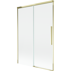 Mexen Rox paravan de cadă culisant cu 2 canaturi 120 x 150 cm, transparent, auriu - 8C9-120-001-50-00
