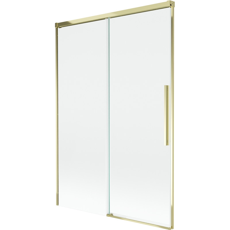 Mexen Rox 2-szárnyú, tolózuhanyfal 120 x 150 cm, átlátszó, arany - 8C9-120-001-50-00