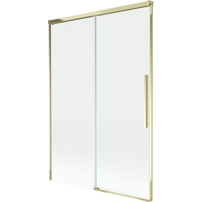 Mexen Rox paravan de cadă culisant cu 2 canaturi 120 x 150 cm, transparent, auriu - 8C9-120-001-50-00