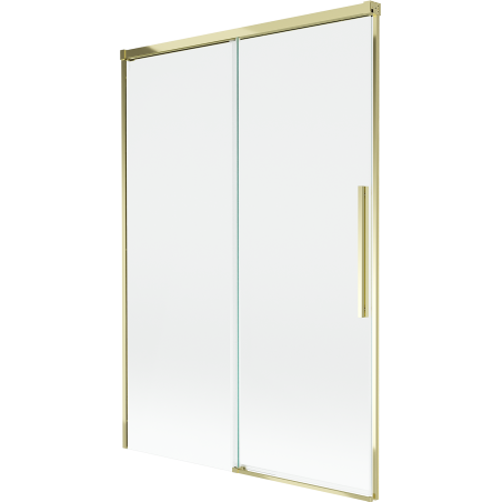 Mexen Rox 2-szárnyú toló zuhanyfal 120 x 150 cm, átlátszó, arany - 8C9-120-001-50-00
